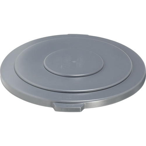 Round Brute&reg; Tops, Flat Lid, Plastic/Polyethylene, Fits Container Size: 26-1/2" Dia. Maritime Industrial Rubber