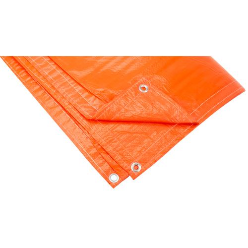 B&acirc;ches isol&eacute;es, Poly&eacute;thyl&egrave;ne, Orange, 20' x 12' x 8 mils Maritime Industrial Rubber