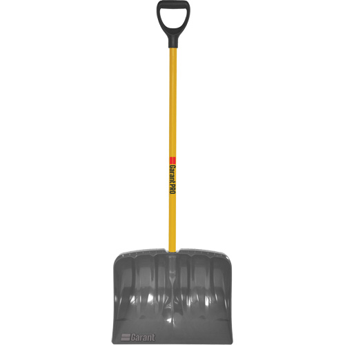 High Capacity Mountain Mover Snow Shovel, Polypropylene Blade, 19" Wide, D-Grip Handle Maritime Industrial Rubber