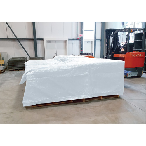 Insulated Tarp, Polyethylene, White, 20' x 12' x 8 mils Maritime Industrial Rubber