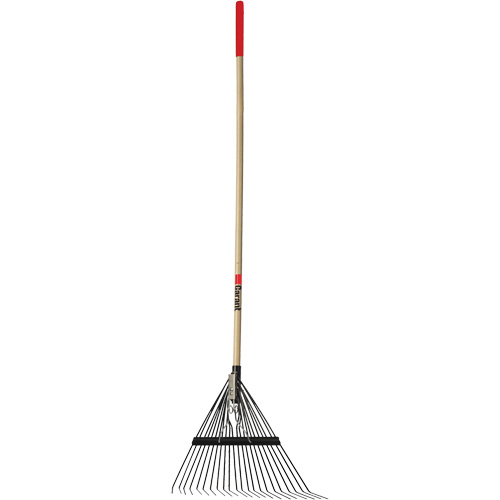 Lawn Rake, 24 Tines, Hardwood Handle, Steel Blade Maritime Industrial Rubber