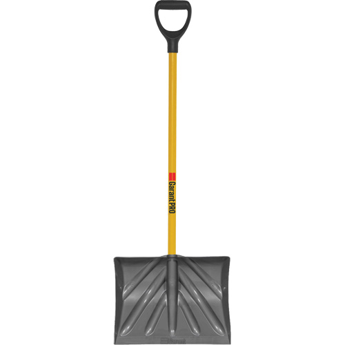 Pro Scraper Shovel, Polypropylene Blade, 18" Wide, D-Grip Handle Maritime Industrial Rubber
