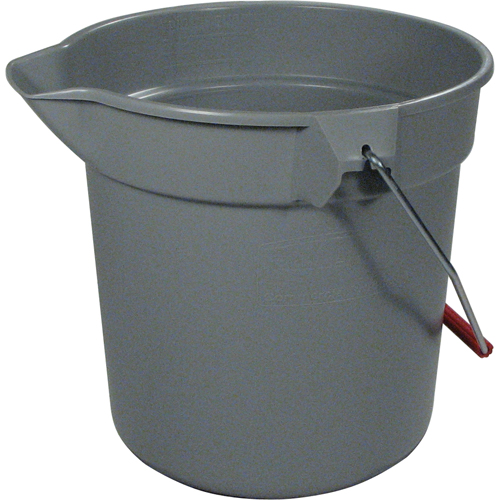 Brute&reg; Bucket, 2.5 US Gal. (10 qt.) Capacity, Grey Maritime Industrial Rubber
