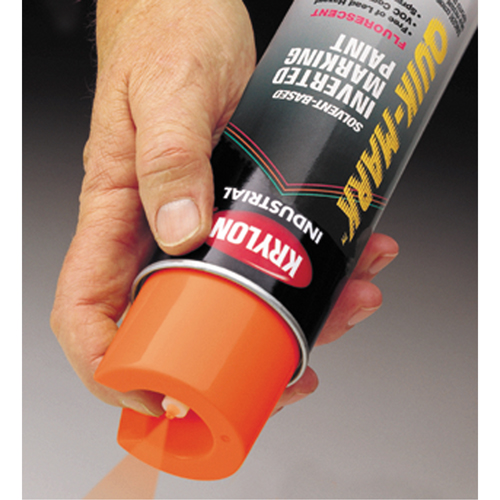 Peinture de marquage industrielle invers&eacute;e &agrave; base de solvant Quik-Mark, 17 oz, Canette a&eacute;rosol Maritime Industrial Rubber