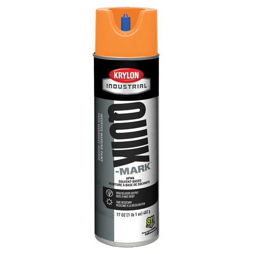 Peinture de marquage industrielle invers&eacute;e &agrave; base de solvant Quik-Mark, 17 oz, Canette a&eacute;rosol Maritime Industrial Rubber