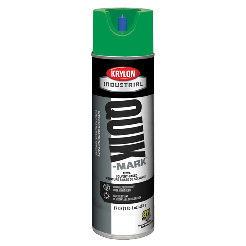 Peinture de marquage industrielle invers&eacute;e &agrave; base de solvant Quik-Mark, 17 oz, Canette a&eacute;rosol Maritime Industrial Rubber