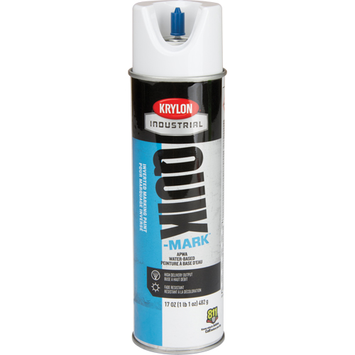 Peinture de marquage industrielle invers&eacute;e &agrave; base d'eau Quik-Mark, 17 oz, Canette a&eacute;rosol Maritime Industrial Rubber