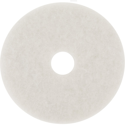 Floor Pad, 20", Polish, White Maritime Industrial Rubber