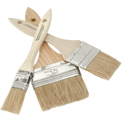 Chip Paint Brush, White China, Wood Handle, 1" Width Maritime Industrial Rubber