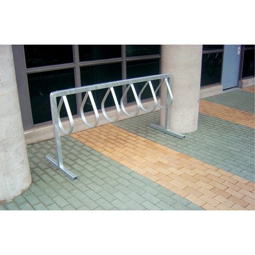 Support pour bicyclettes Style, Acier galvanis&eacute;, 12 bicyclettes Maritime Industrial Rubber