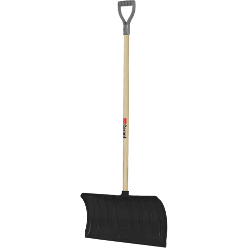 Nordic Snow Pusher, Polypropylene Blade, D-Grip Handle, 20-3/4" W Maritime Industrial Rubber