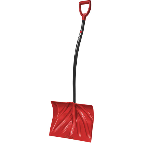 Yukon Snow Shovel, Polypropylene Blade, 18" Wide, Ergonomic D-Grip Handle Maritime Industrial Rubber