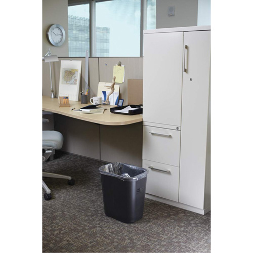 Corbeille &agrave; papier en plastique, 28 pintes, Plastique Maritime Industrial Rubber