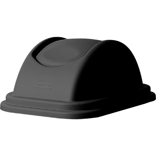 Soft Wastebasket Covers, Dome Lid/Swing Lid, Plastic, Fits Container Size: 16" x 11-5/8" Maritime Industrial Rubber