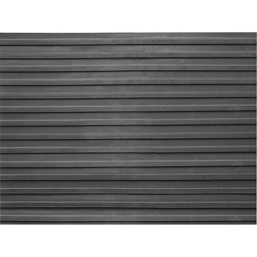 Entrance Mats, Runner, 3' x lin.ft x 1/8", Black Maritime Industrial Rubber