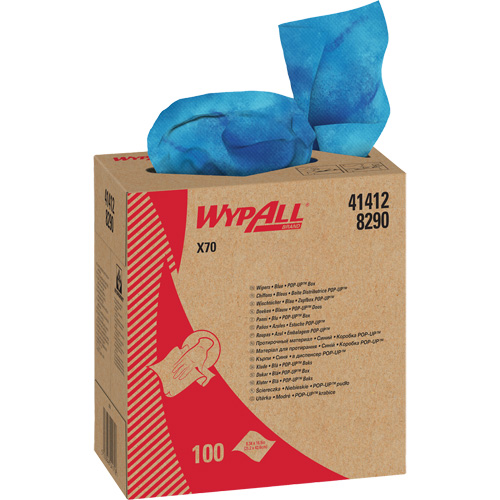 Chiffons industriels de qualit&eacute; sup&eacute;rieure X70 WypAll, Robuste, 16-4/5" lo x 8-1/3" la Maritime Industrial Rubber