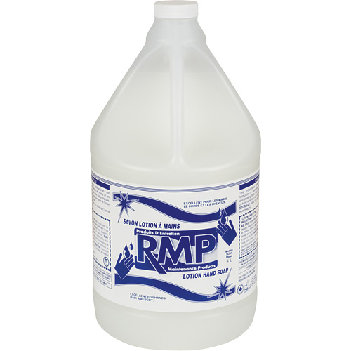 Savon liquide blanc pour les mains Perlux, Liquide, 4 L, Parfum&eacute; Maritime Industrial Rubber