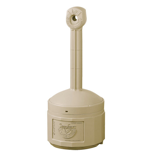 Cendriers Smoker's Cease-Fire, Sur pied, Plastique, Capacit&eacute; 4 gal. US, Hauteur 38-1/2" Maritime Industrial Rubber