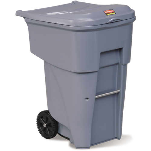 Brute&reg; Roll Out Containers, Polyethylene, 95 US gal. Maritime Industrial Rubber