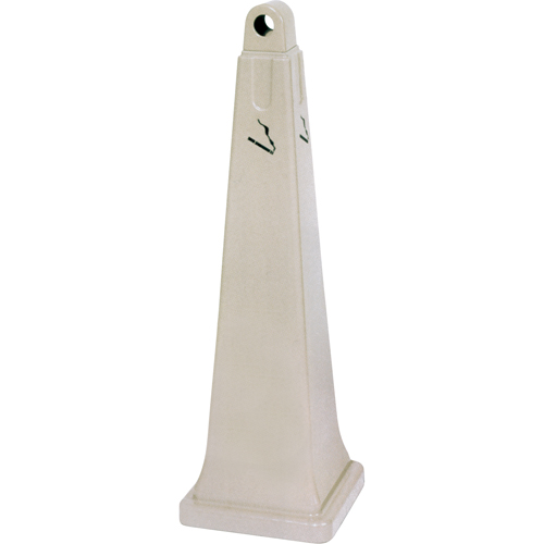 Groundskeeper Cigarette Waste Collectors, Free-Standing, Plastic, 1 US gal. Capacity, 39-3/4" Height Maritime Industrial Rubber