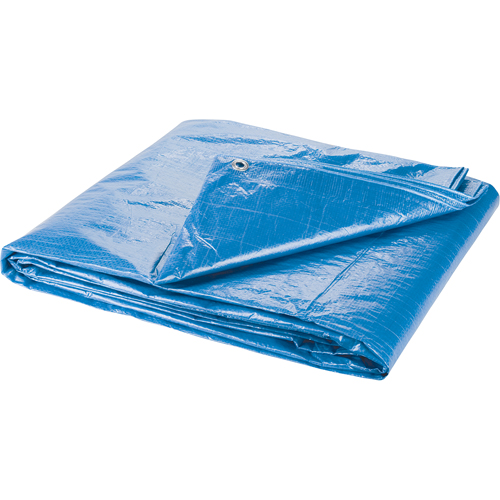 B&acirc;che, Standard, Bleu, 7' x 5' x 4 mils Maritime Industrial Rubber