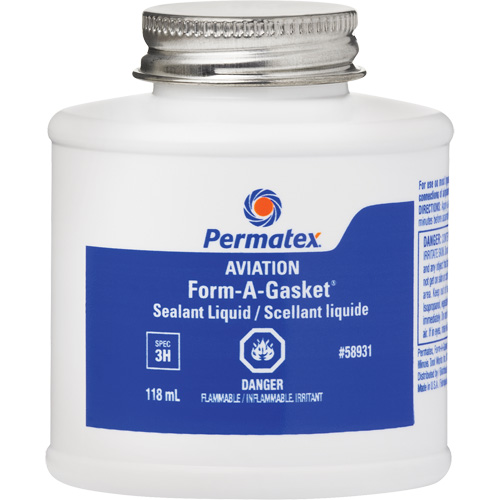 Aviation Form-A-Gasket&reg; No. 3 Sealant Liquid, 118 ml, Bottle Maritime Industrial Rubber