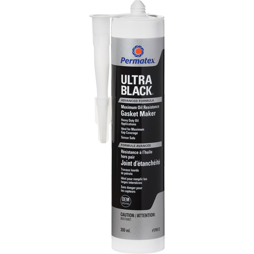 Ultra Black&reg; Gasket Maker, Cartridge, Black Maritime Industrial Rubber