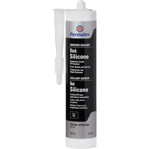RTV Adhesive Sealant, 300 ml, Cartridge, Black Maritime Industrial Rubber