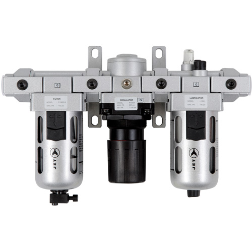 AFRLMS12 3-Piece Standard Air Filter, Regulator & Lubricator, 1/2" NPT Maritime Industrial Rubber