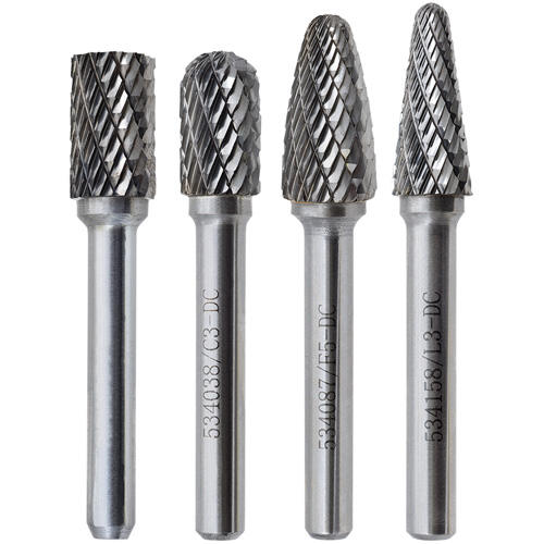 CBHP-4 Premium Carbide Bur Set, 4 Pieces Maritime Industrial Rubber