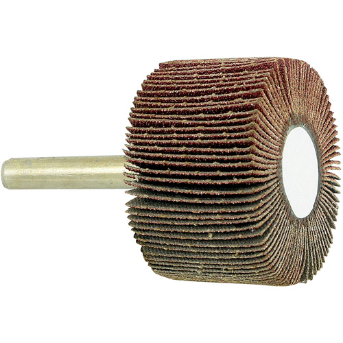 Disque &agrave; lamelles mont&eacute; sur mandrin, Grain 80, 1-1/2" x 1" x 1/4" Maritime Industrial Rubber