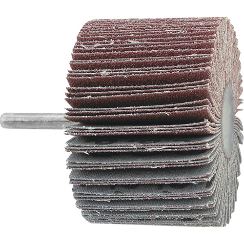 Disque &agrave; lamelles mont&eacute;, Grain 60, 3" x 1" x 1/4" Maritime Industrial Rubber