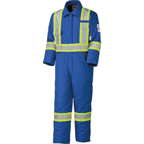 5522A High Visibility FR Rated & Arc Rated Safety Coveralls, Size 2X-Large, Royal Blue, 58 cal/cm² Maritime Industrial Rubber