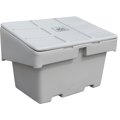 Salt Sand Container SOS, 48" x 33" x 34", 18.5 cu. Ft., Grey Maritime Industrial Rubber