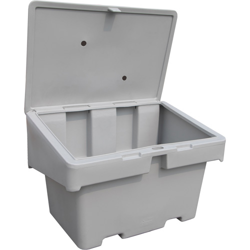 Salt Sand Container SOS, 48" x 33" x 34", 18.5 cu. Ft., Grey Maritime Industrial Rubber