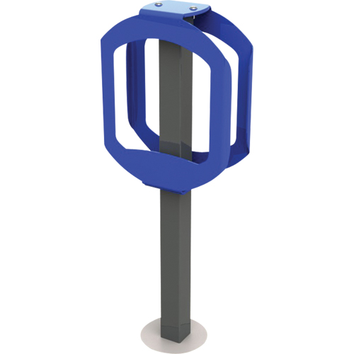 Bike Stop Bike Racks, Steel, 2 Bike Capacity Maritime Industrial Rubber