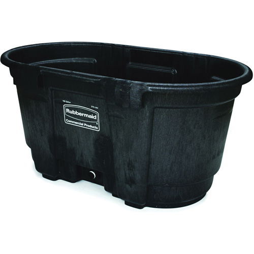 R&eacute;servoir de stockage, 31" p x 53" la x 25-1/8" h, Capacit&eacute; 800 lb, Noir Maritime Industrial Rubber