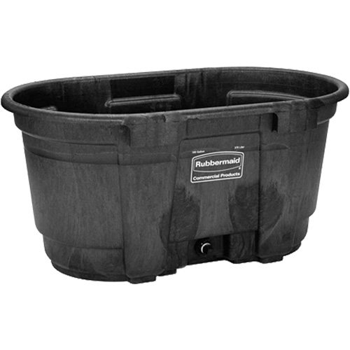 R&eacute;servoir de stockage, 31" p x 53" la x 25-1/8" h, Capacit&eacute; 800 lb, Noir Maritime Industrial Rubber