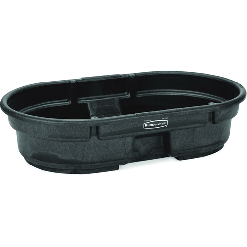 Stock Tank, 40" D x 51.6" W x 12" H, 400 lbs. Capacity, Black Maritime Industrial Rubber