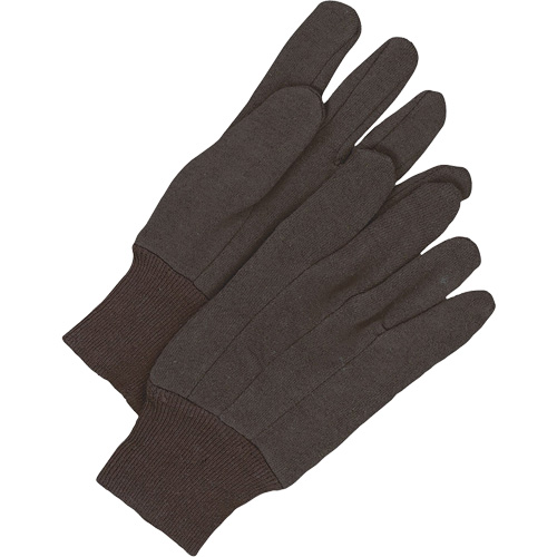 Gants en jersey classiques, Taille unique, Brun, Non doubl&eacute;, Poignet en tricot Maritime Industrial Rubber