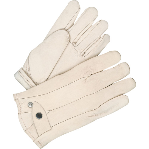 Gants classiques de cordeur, 10, Paume Cuir fleur de vache, Doubleure Molleton Maritime Industrial Rubber