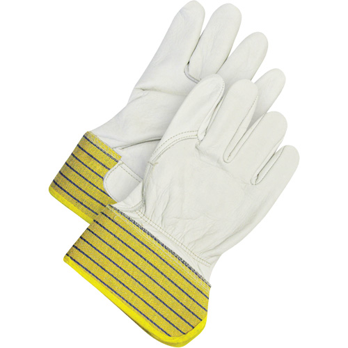 Classic Fitter Gloves, Large, Grain Cowhide Palm, Fleece Inner Lining Maritime Industrial Rubber