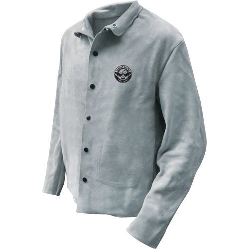 Veste de soudeur, Cuir, T-Grand, Gris Maritime Industrial Rubber