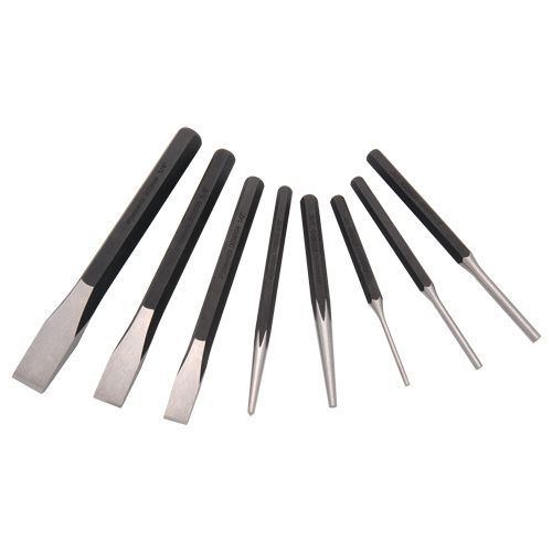 Punch and Chisel Set, 8 Pieces Maritime Industrial Rubber