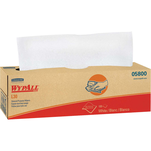 WypAll&reg; L30 General Purpose Towels, All-Purpose, 16-2/5" L x 9-4/5" W Maritime Industrial Rubber