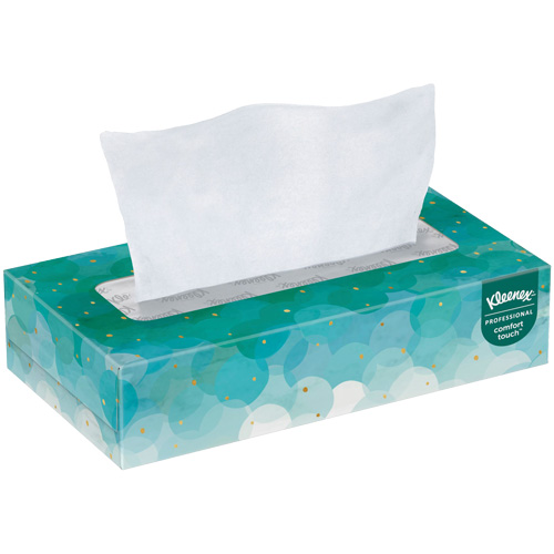 Papier-mouchoir Kleenex, 2 pli, 7,8" lo x 8,3" la, 100 feuilles/boîte Maritime Industrial Rubber