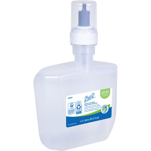 Nettoyant pour la peau certifi&eacute; &eacute;cologique Essential de Scott, Mousse, 1,2 L, Sans parfum Maritime Industrial Rubber
