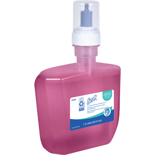 Nettoyant pour la peau avec agents hydratants Scott Pro, Mousse, 1,2 L, Parfum&eacute; Maritime Industrial Rubber