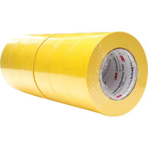 Automotive Refinish Masking Tape 388N, 48 mm (2") x 55 m (180'), Yellow Maritime Industrial Rubber