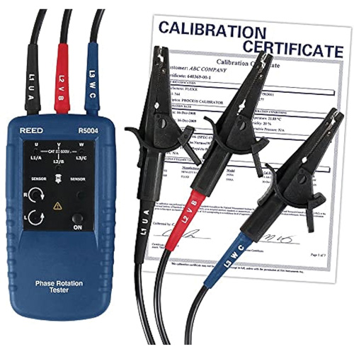 Phase and Motor Rotation Tester with Calibration Certificate Maritime Industrial Rubber